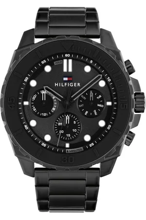 Tommy Hilfiger Multifunktionsuhr MORGAN 1710690, Quarzuhr, Armbanduhr, Herrenuhr, Edelstahlarmband, analog
