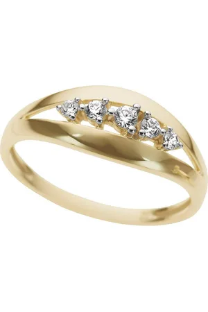 Firetti Fingerring Schmuck Geschenk Gold 333 Damenring Goldring bicolor, mit Zirkonia (synth)