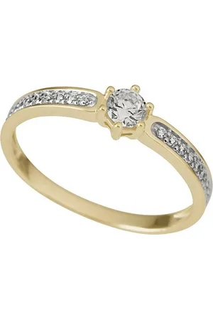Firetti Fingerring Schmuck Geschenk Gold 333 Damenring Goldring Verlobung bicolor, mit Zirkonia (synth)