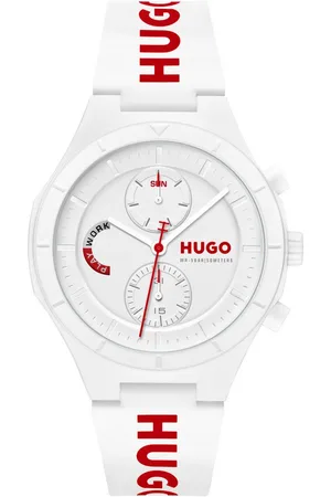 HUGO BOSS Multifunktionsuhr #LIT MULTI 1530406, Quarzuhr, Armbanduhr, Herrenuhr, Silikonarmband, analog