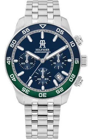 Tommy Hilfiger Chronograph TH85 CHRONOGRAPH 1792185, Quarzuhr, Armbanduhr, Herrenuhr, Edelstahlarmband, analog, Tag