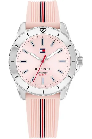 Tommy Hilfiger Quarzuhr GIRLS 1720052, Armbanduhr, Silikonband, Kinderuhr, Mädchen, ideal auch als Geschenk