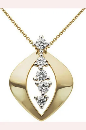 Firetti Kettenanhänger Schmuck Geschenk Gold 333 Halsschmuck Anhänger Fantasie bicolor, mit Zirkonia (synth)