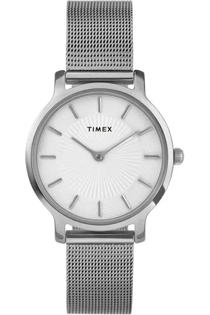 Timex Quarzuhr TRANSCEND TW2Y10200AJ, Armbanduhr, Damenuhr,Edelstahlarmband,analog