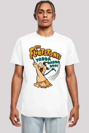 F4NT4STIC T-Shirt Die Familie Feuerstein Fred Yabba Dabba Doo Herren,Premium Merch,Regular-Fit,Basic,Bedruckt