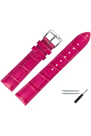 MARBURGER Uhrenarmband 20mm Leder Alligator Prägung - Verkäufer: