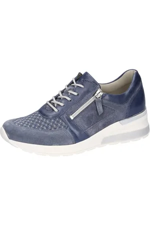 Waldläufer H-CLARA Keilsneaker, Schnürer, Halbschuh, Freizeitschuh mit Metallic-Einsatz