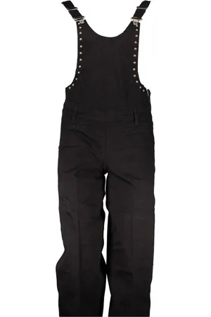 Guess 5-Pocket-Hose Stylische Damen Latzhose mit Reißverschluss & Nieten - Schwarz - Verkäufer: Redeve