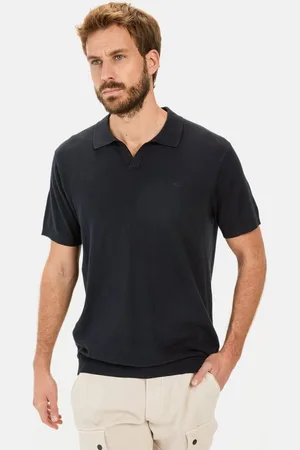Camel Active Poloshirt aus Baumwoll-Leinen-Mix Shirts_Poloshirt - Verkäufer: