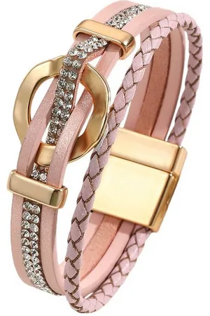 Karma Wickelarmband Wickelarmband vers. Farben PU Leder Damen Armband Lederarmband (Armschmuck für Frauen modern, Damenlederarmband Damenschmuck Geschenk Für Sie), Mehrreihig Metall Beige Grün Braun Gold oder Schwarz - Verkäufer: Sanixa
