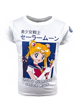 Sailor Moon T-Shirt mit Anime Print Mädchen Kurzarmshirt aus Baumwolle Gr. 134- 164 cm - Verkäufer: Starkids Licensed Brands and more