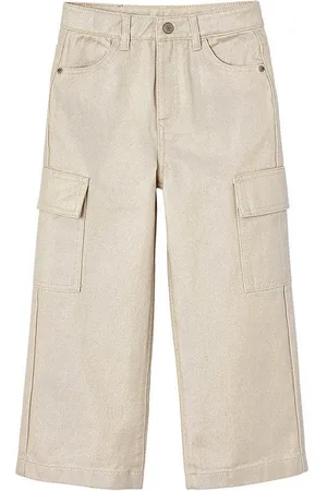 Vertbaudet Cargohose Weite Mädchen Cargohose mit Glanzeffekt - Verkäufer: