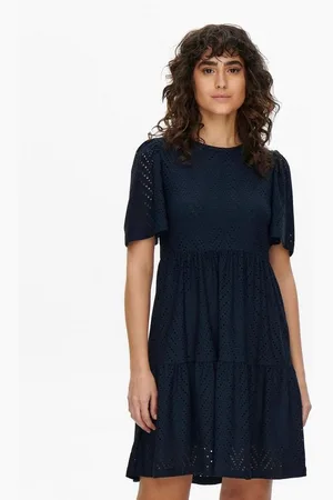 JACQUELINE DE YONG Shirtkleid Kleid mit Lochstickerei JDYCARLA (lang) JDYCARLA CATHINKA S/S DRESS JRS ATK - Verkäufer: ARIZONAS