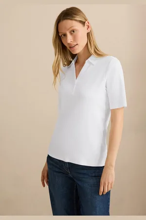 CECIL Poloshirt aus reiner Baumwolle