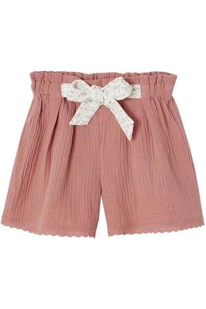 Vertbaudet Shorts Mädchen Paperbag-Shorts aus Baumwoll-Musselin - Verkäufer: