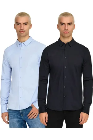 Only & Sons Langarmhemd Slim-Fit Basic Hemd im Doppelpack - Verkäufer: mailopoint