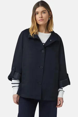 Comma, Kurzjacke Jacke in A-Shape mit Ärmel-Aufschlag - Verkäufer: s.Oliver