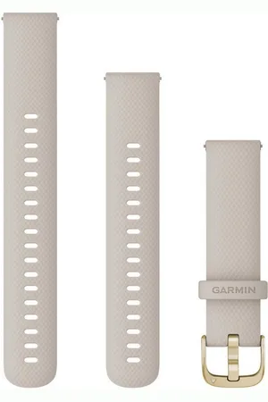 Garmin Smartwatch-Armband Ersatzarmband 18mm Silikon Beige/Hellgold 110-195 mm - Verkäufer: best4you
