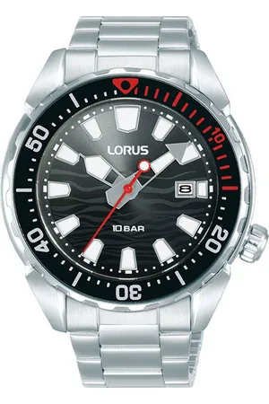 Lorus Quarzuhr RH945RX9, Armbanduhr, Herrenuhr, Edelstahlarmband, analog, Datum, Leuchtindizes