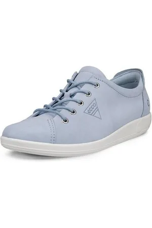 Ecco Soft 2.0 Schnürschuh, Freizeitschuh, Halbschuh, Schnürschuh mit dezenter Logo Prägung