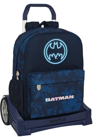 Batman Rucksack Kinder Rucksack mit Rädern Legendary Marineblau 32 x 43 x 14 cm - Verkäufer: woolloom