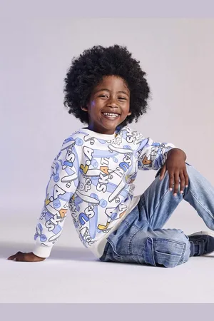Vertbaudet Sweatjacke Jungen Sweatshirt mit Skater-Print - Verkäufer: