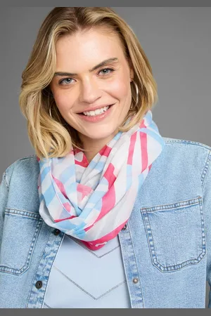 Laura Scott Loop, im maritimen Look mit Streifen & Schrift - NEW