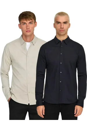 Only & Sons Langarmhemd Slim-Fit Basic Hemd im Doppelpack - Verkäufer: mailopoint