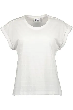 Blue Seven T-Shirt Damen Kurzarm-Shirt mit überschnittenen Schultern - Dezent gestreift - Verkäufer: tomBrook GmbH