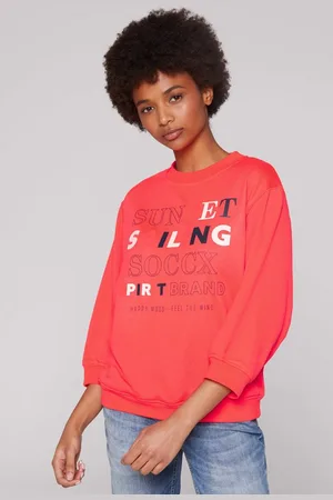 Soccx Sweater mit verkürzten Ärmeln