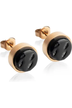 ALEXASCHA Paar Ohrstecker mit Ohrklemme Edelstahl Ohrstecker mit Stein • Perlmuttoptik • 8mm - Verkäufer: