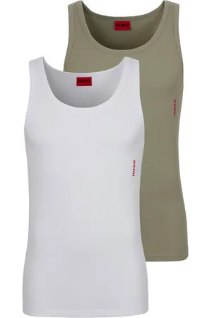HUGO BOSS Tanktop Twin Pack (Packung, 2-tlg) mit Markenlabel in Kontrastfarbe