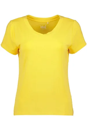 Blue Seven T-Shirt Damen Kurzarm-Shirt Unifarben mit V-Ausschnitt - Verkäufer: tomBrook GmbH