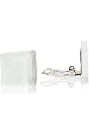 ALEXASCHA Paar Ohrclips Statement Clip Ohrringe aus Glas • 20mm - Verkäufer: