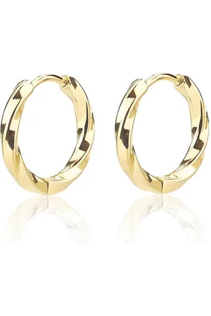 Karma Paar Creolen Creolen Edelstahl Silber oder Gold Damencreolen Damenohrringe (Creolenset Damenschmuck Geschenk für Damen), vergoldet versilbert Damenohrringe - Verkäufer: Sanixa
