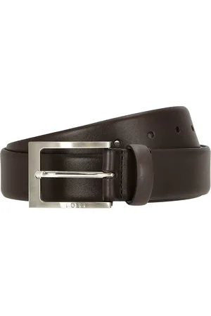 HUGO BOSS Ledergürtel Barnabie - Ledergürtel mit Dornschließe 3.5 cm (dark brown, 100 cm) - Verkäufer: Markenkoffer