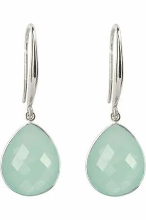 Gemshine Paar Ohrhänger Meeresgrüner Chalcedon, Europäischer Schmuck: Qualität liebevoll hergestellt. - Verkäufer: GoJungo GmbH