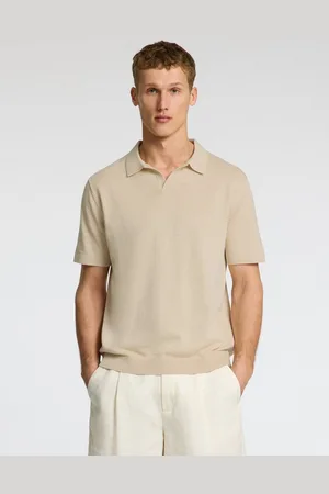 SELECTED Poloshirt SLHMATTIS SS KNIT SUN OPEN POLO NOOS