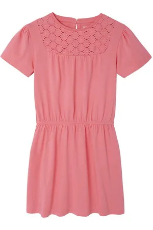 Vertbaudet Minikleid Mädchen Kleid mit Makramee-Details - Verkäufer: