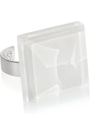 ALEXASCHA Fingerring Statement Ring mit Stein 20mm • größenverstellbar - Verkäufer: