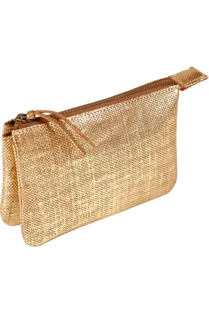 Clairefontaine Handtasche 4x Kleines Schlampermäppchen Leder 13x9cm gold 410046C, LEDER TASCHEN & LEDERWAREN - Verkäufer: OFFICE24_7