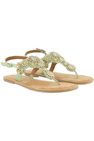 Ulla Popken Riemchensandalen Perlen Memory Foam Weite H Sandalette - Verkäufer: Popken Fashion Group
