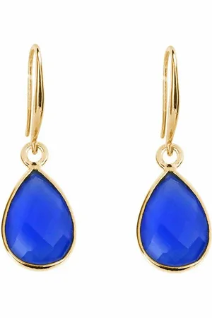 Gemshine Paar Ohrhänger DEEP BLUE Chalcedon, Europäischer Schmuck: Qualität liebevoll hergestellt. - Verkäufer: GoJungo GmbH