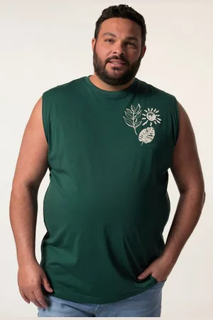 Men Plus T-Shirt Men+ Tanktop Print Rundhals bis 8 XL - Verkäufer: Popken Fashion Group