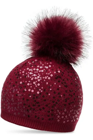 CASPAR Bommelmütze MU186 Damen Fein Strick Pailletten Glitzer Winter Mütze - Verkäufer: & SIKORA