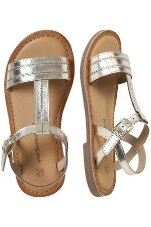 Vertbaudet Mädchen Ledersandalen mit Schnalle Sandale - Verkäufer: