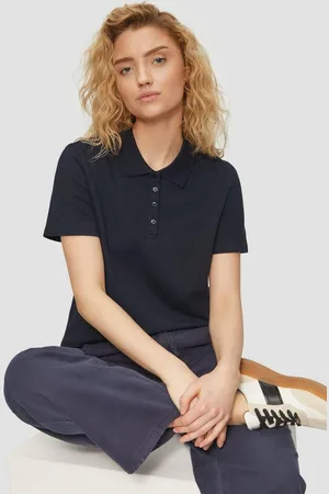 QS by s.Oliver Poloshirt Piqué-Poloshirt aus Baumwollmix - Verkäufer: