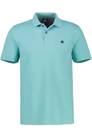 Lerros Kurzarmshirt mit Logostickerei auf der Brust