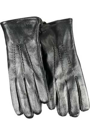 Guess Strickhandschuhe Elegante Herren Lederhandschuhe in Schwarz mit Kontrastdetails - Verkäufer: Redeve