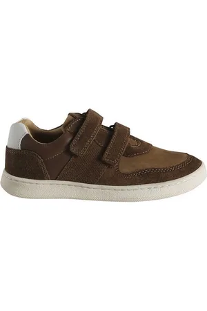 Vertbaudet Kinder Leder-Sneakers mit 2 Klettriemchen Sneaker Anziehtrick - Verkäufer: